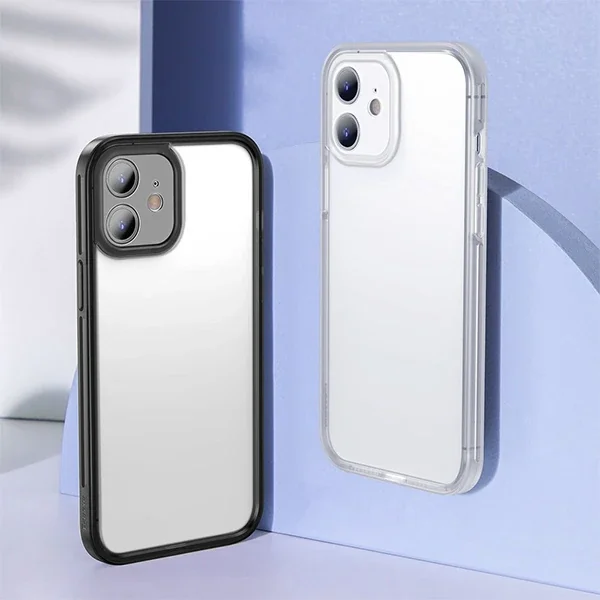 iPhone 12 Mini Kamera Koruyuculu Frame Kılıf - Darbeye Dayanıklı TPU & PC Şeffaf Kapak