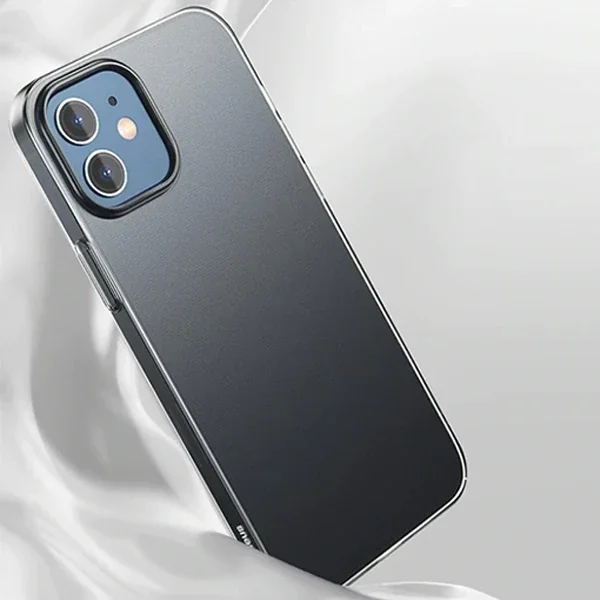 iPhone 12 Mini Kılıf 5.4" Şeffaf Mat PP Ultra İnce Koruyucu