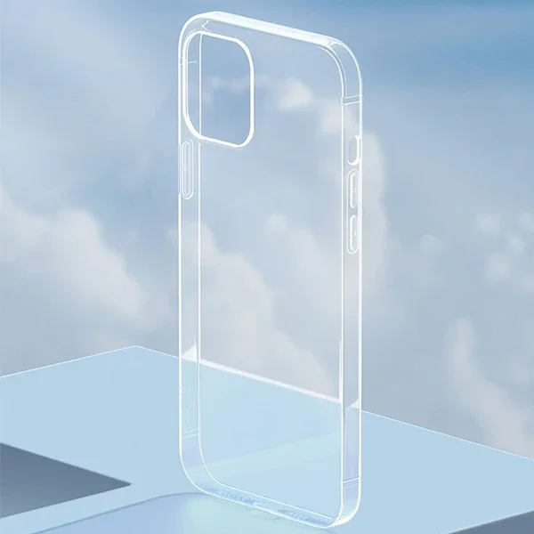 iPhone 12 Mini Kılıf 5.4" Şeffaf Silikon Darbeye Dayanıklı Koruyucu Kılıf