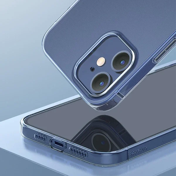 iPhone 12 Mini Kılıf 5.4" Şeffaf Silikon Darbeye Dayanıklı Koruyucu Kılıf