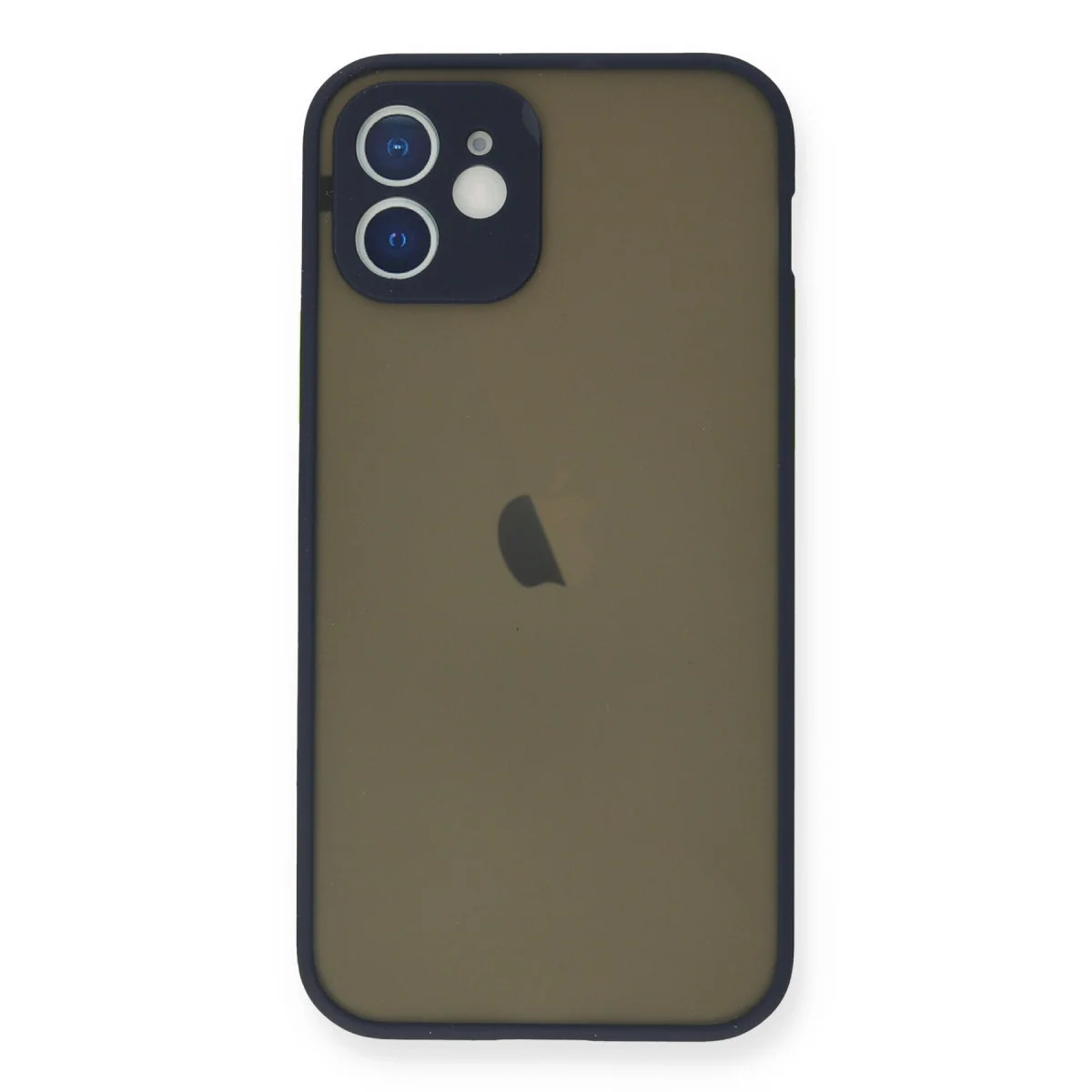 iPhone 12 Mini Montreal Silikon Kılıf - Kamera Korumalı, Mat Arka Yüzey ve Darbe Emici