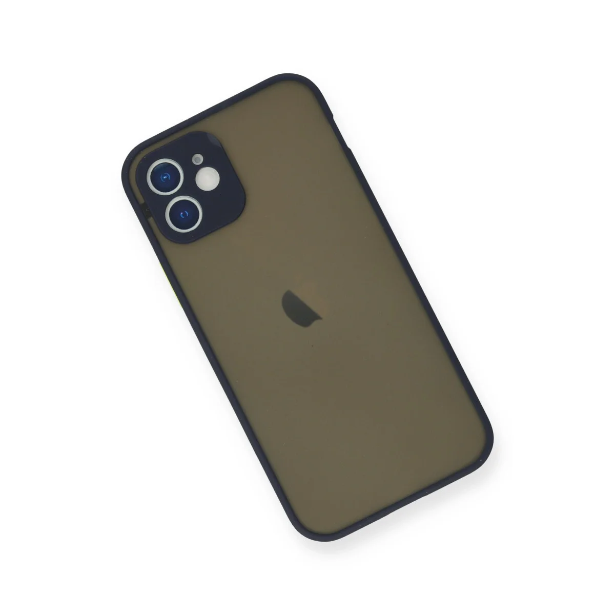 iPhone 12 Mini Montreal Silikon Kılıf - Kamera Korumalı, Mat Arka Yüzey ve Darbe Emici
