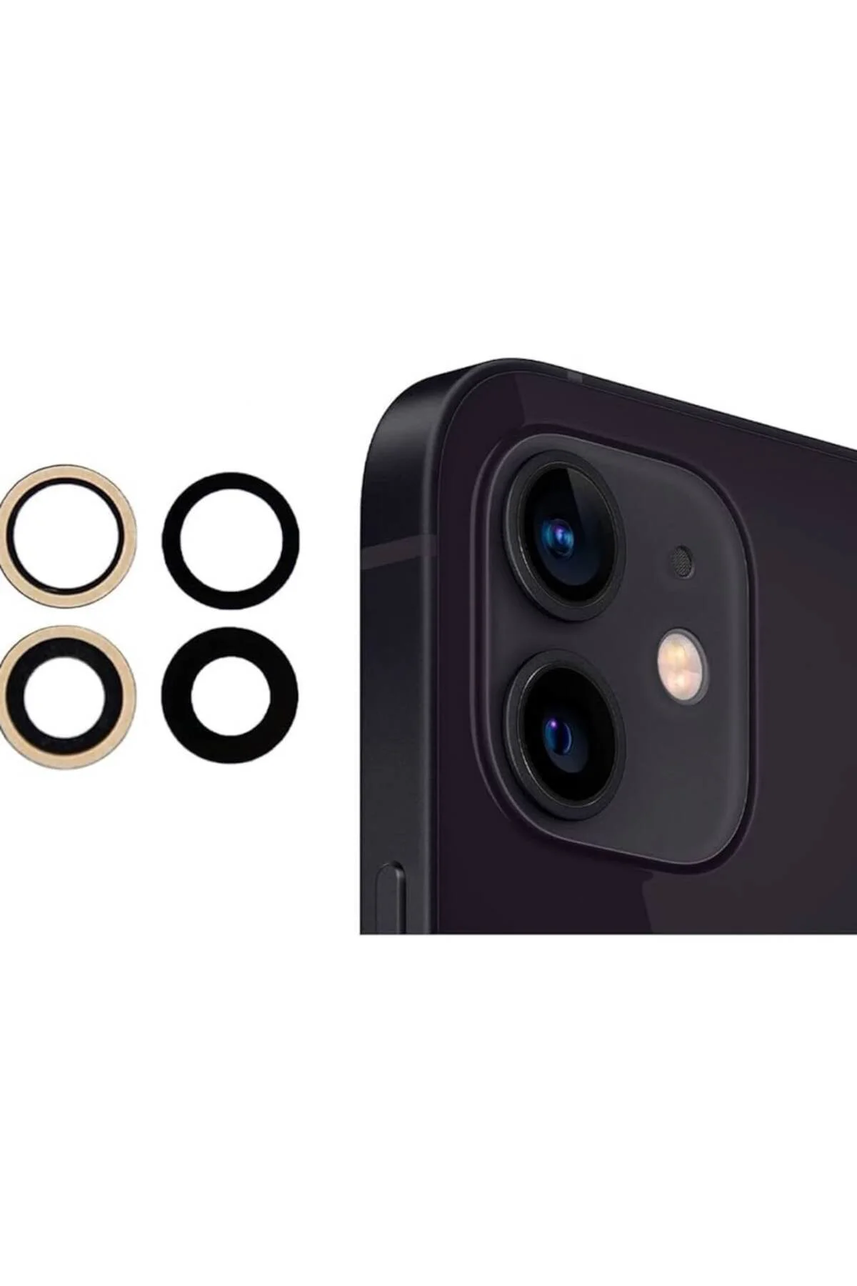 İphone 12 Mini Uyumlu Kamera Lens Camı İphone 12 Mini Uyumlu Kamera Lens Camı