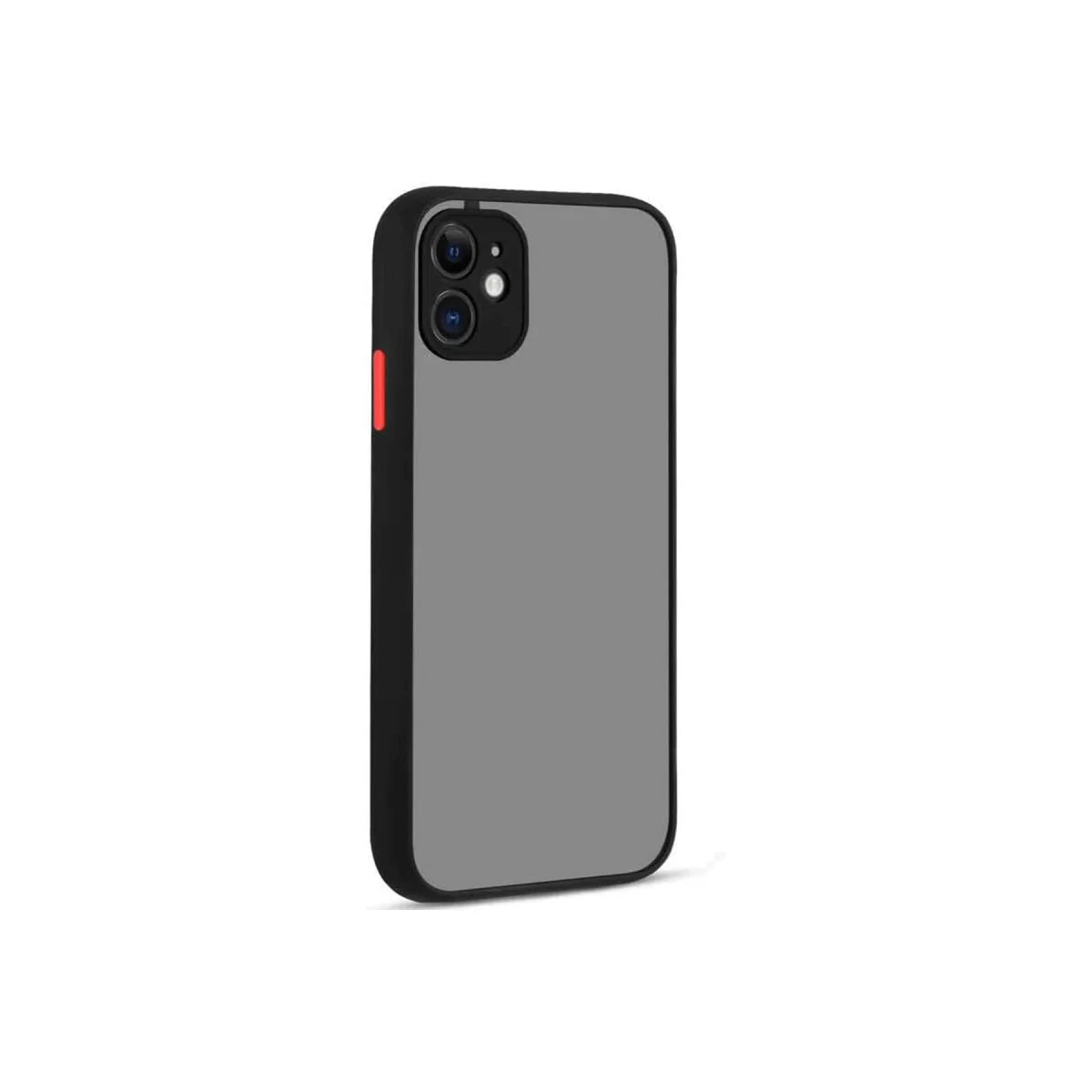iPhone 12 Montreal Silikon Kılıf Siyah - Kamera Korumalı, Darbe Emici ve Mat Arka Panel