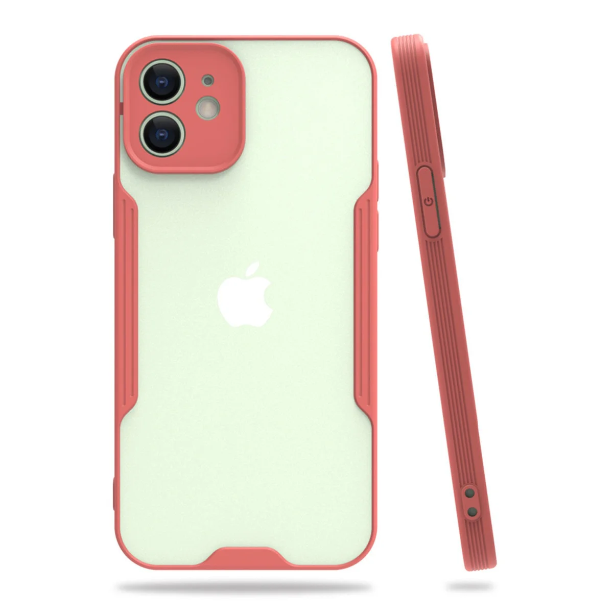 iPhone 12 Platin Silikon Kılıf - Pembe, Hafif ve Şık Koruma