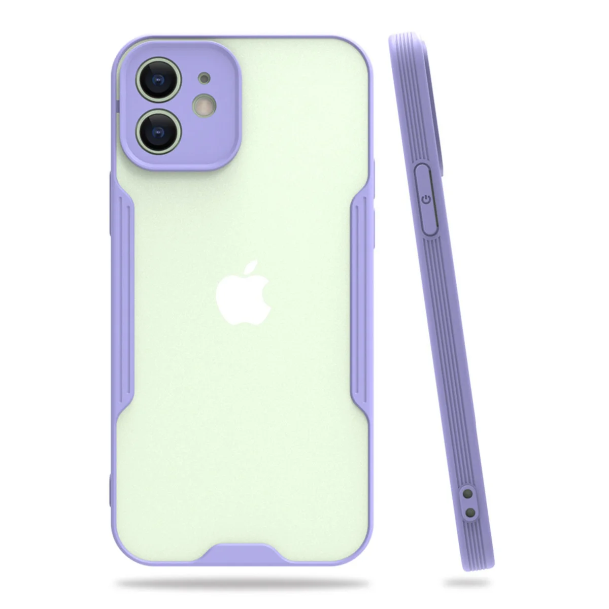 iPhone 12 Platin Silikon Kılıf Lila - Şık Tasarım ve Mükemmel Koruma