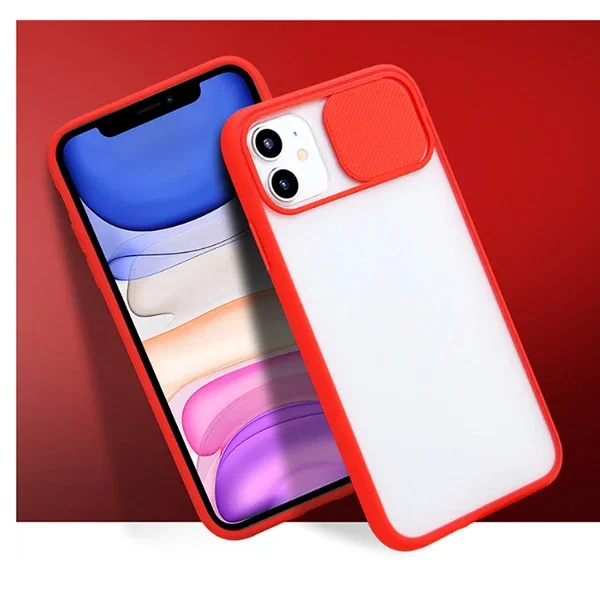 iPhone 12 Pro 6.1 Kamera Koruyucu Sürgülü Şeffaf Kılıf - Çizilmelere Karşı Dayanıklı