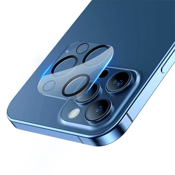 iPhone 12 Pro 6.1 Kamera Lens Koruyucu Cam 2’li Set - 3D Full Kaplama & Darbe Emici