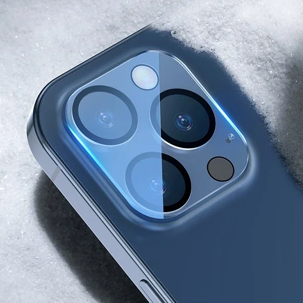 iPhone 12 Pro 6.1 Kamera Lens Koruyucu Cam 2’li Set - 3D Full Kaplama & Darbe Emici