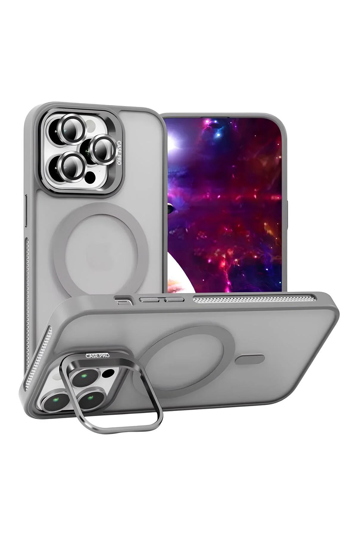 iPhone 12 Pro 6.1" StandGuard MagSafe Kılıf + Lens Koruma Titanyum Grisi Fiyatı, Yorumları ve Özellikleri