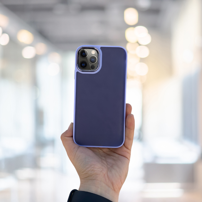 İPHONE 12 PRO  ARKASI BUZLU ŞEFFAF HASSAS DÜĞME KAMERA ÇIKINTILI 