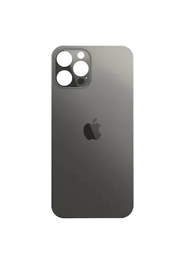 iPhone 12 Pro Arka Pil Kapağı (Cam) Siyah
