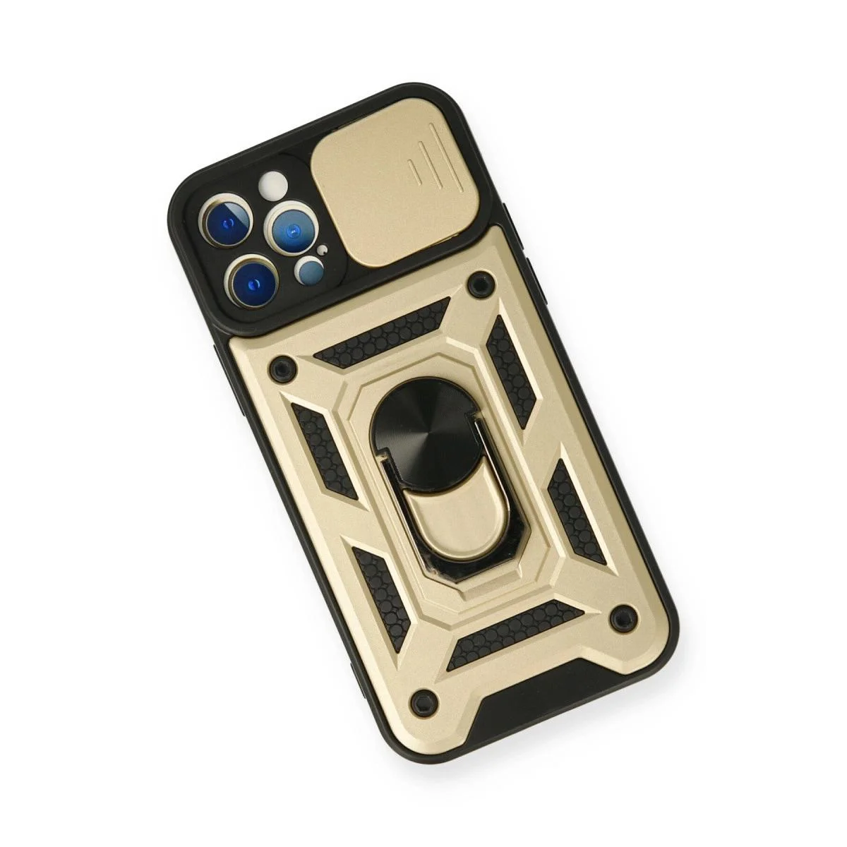 iPhone 12 Pro ile Uyumlu Lens Yüzüklü Silikon Kılıf - Gold Fiyatı, Yorumları ve Özellikleri