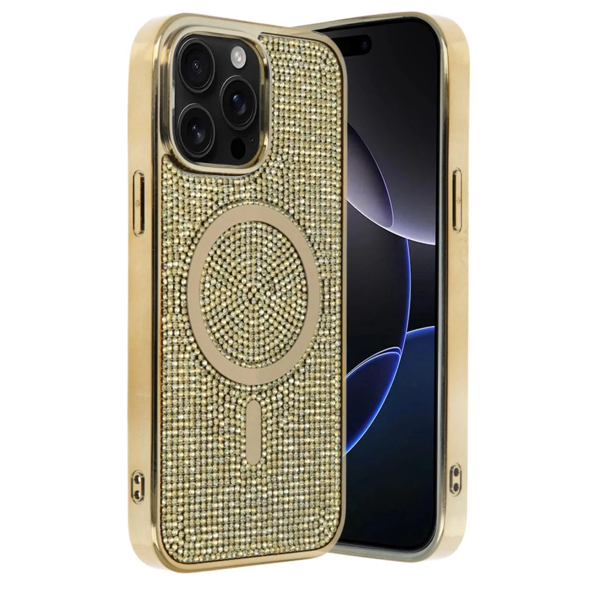 iPhone 12 Pro ile Uyumlu Helen MagSafe Şeffaf Kapak - Gold Fiyatı, Yorumları ve Özellikleri