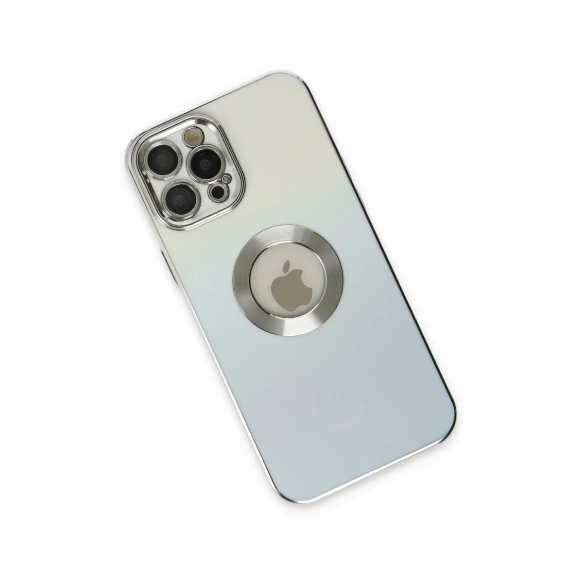 iPhone 12 Pro Kılıf Mavi - Premium Silikon Kılıf, Çizilmeye Dayanıklı ve Lens Korumalı