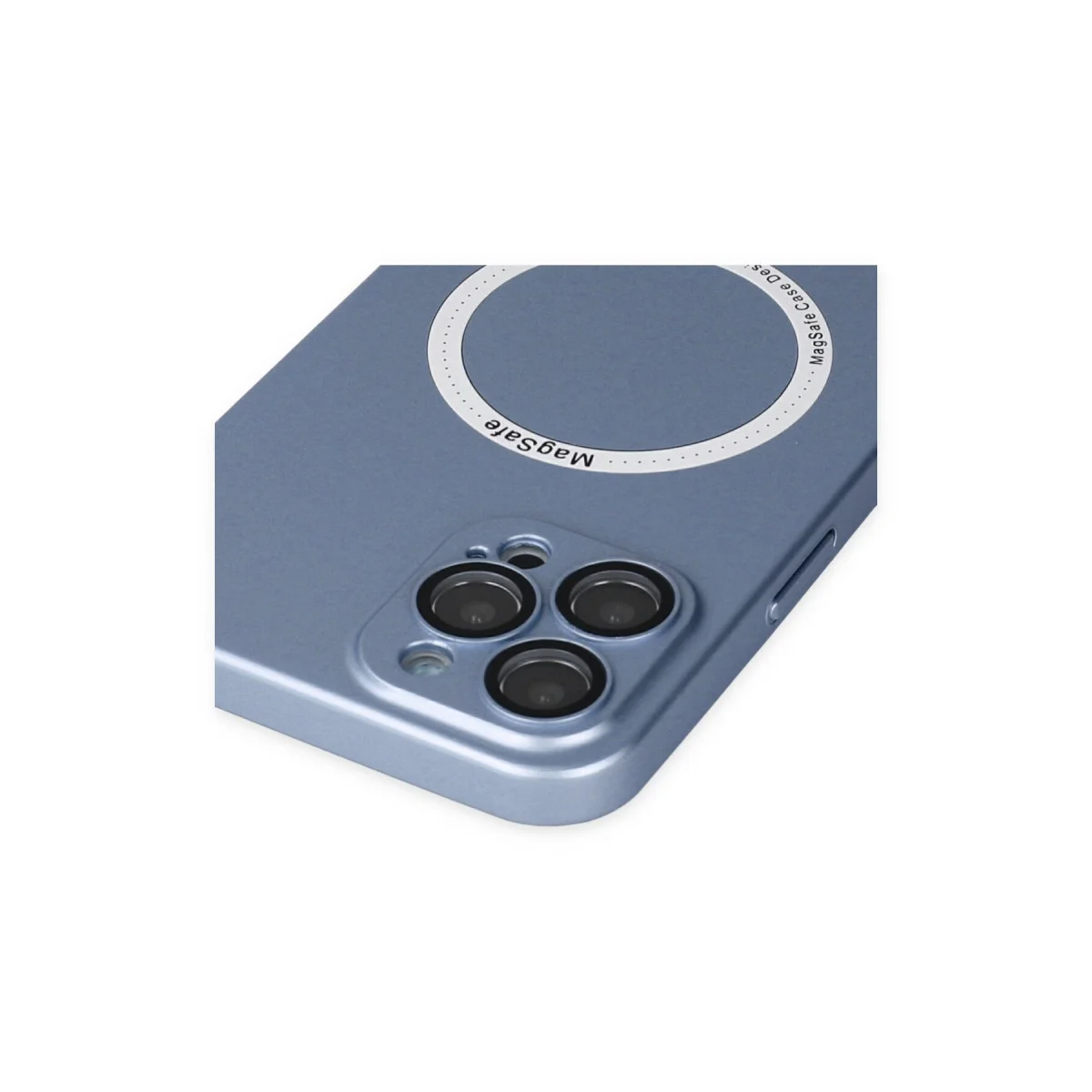 iPhone 12 Pro Kılıf - Jack Magneticsafe Lens Silikon | Sierra Blue