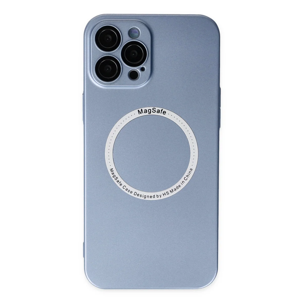 iPhone 12 Pro Kılıf - Jack Magneticsafe Lens Silikon | Sierra Blue