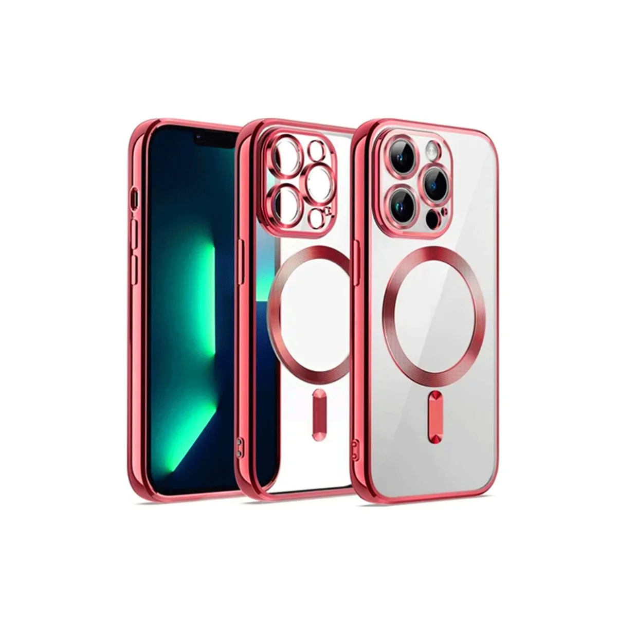 iPhone 12 Pro Kross Magneticsafe Kırmızı Kapak - 360° Güvenli ve Şık