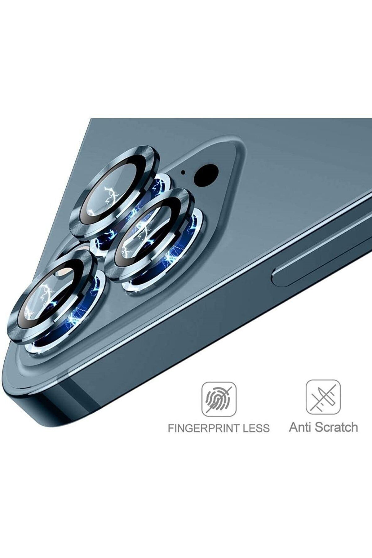 Iphone 12 Pro Max Metal Çerçeveli (lacivert) Kamera Koruma Lensi Iphone 12 Pro Max Metal Çerçeveli (lacivert) Kamera Koruma Lensi