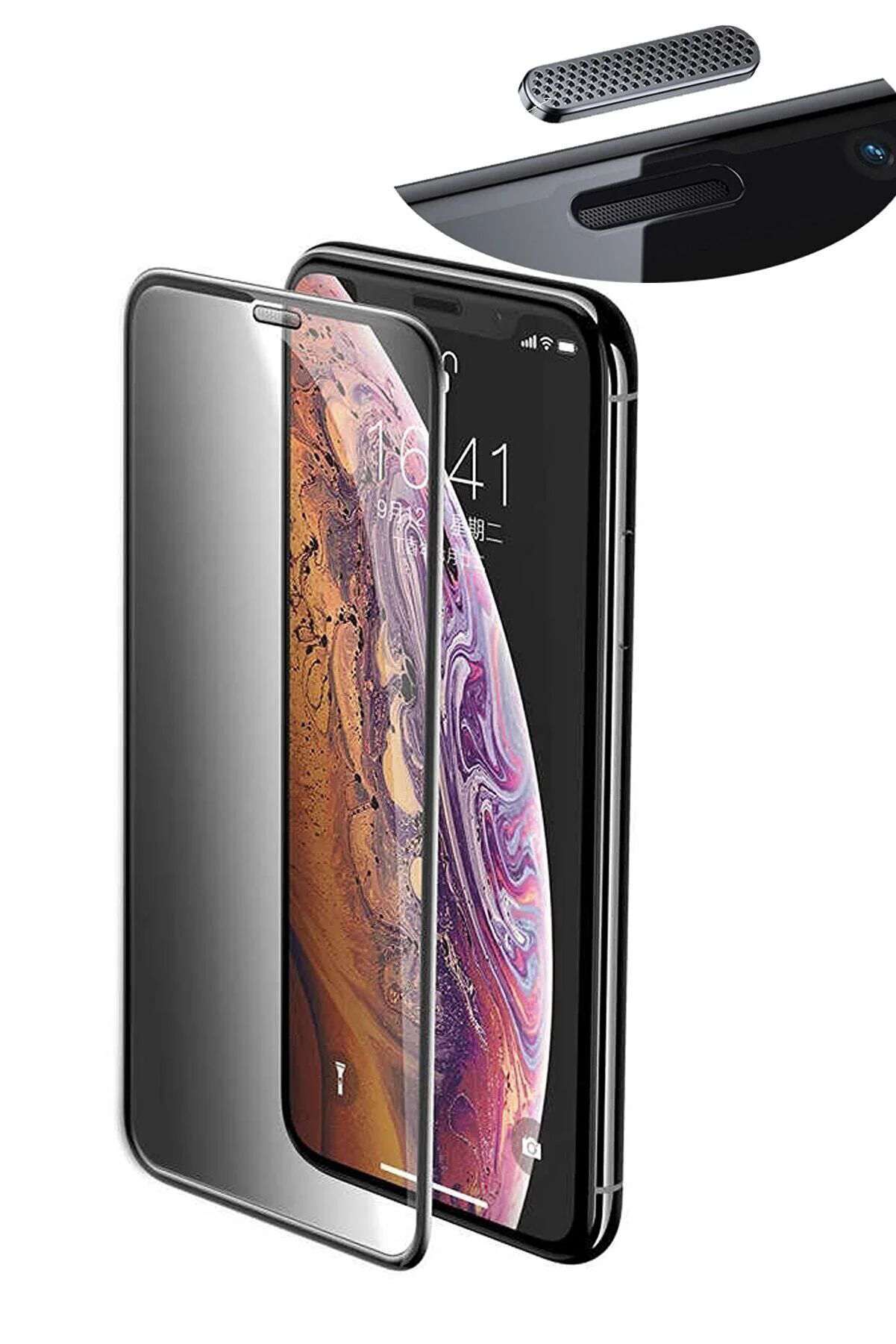 Just Cheap Store İphone 12 Pro Max Uyumlu Hayalet Ekran Gizli Tam Kaplayan Kirilma