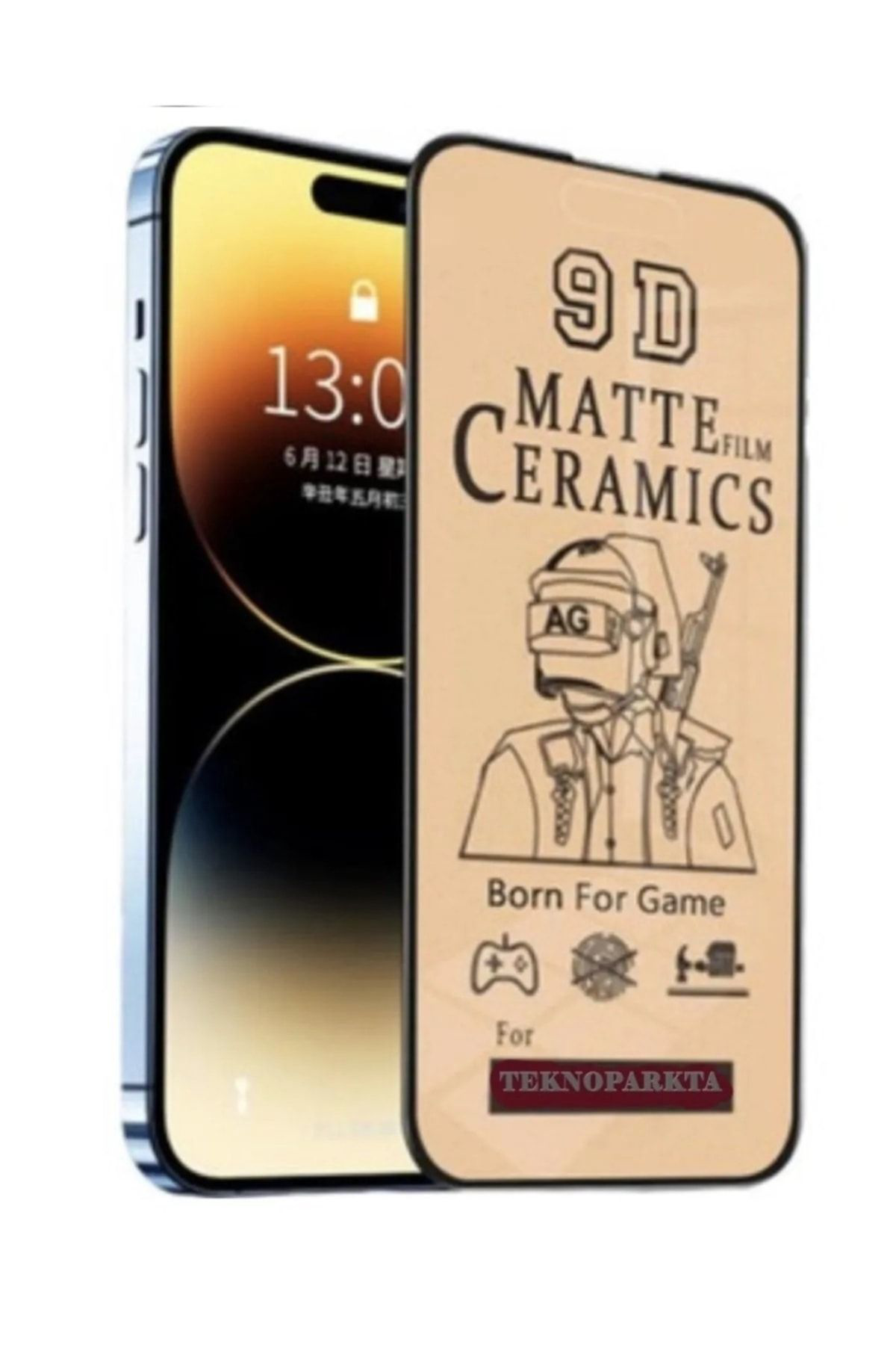 Iphone 12 Pro Mat Seramik Cam Nano Esnek Kırılmaz Full Tam Kaplay