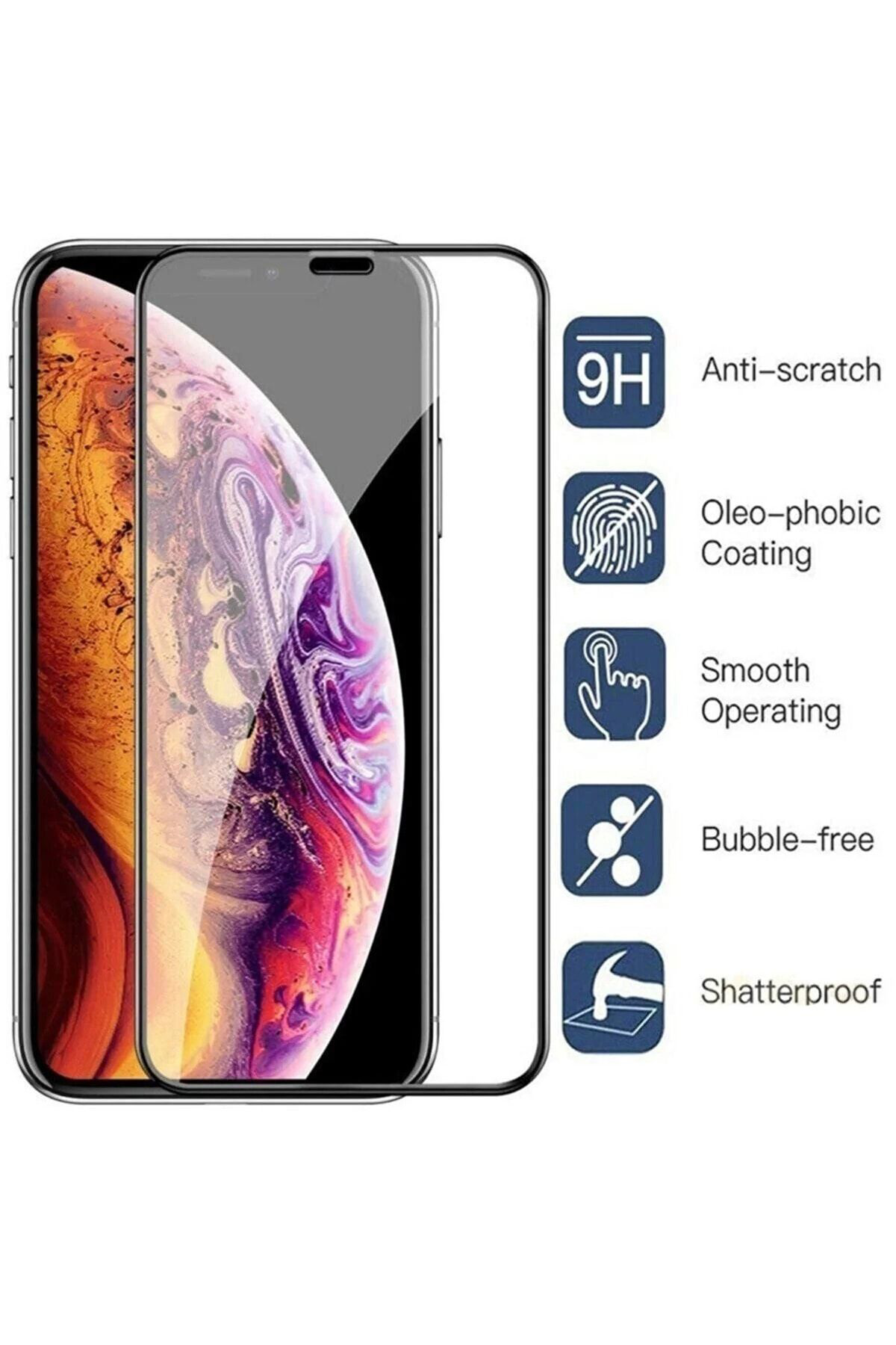 Iphone 12 Pro Max Kavisli Tam Kaplayan Ekran Koruyucu Film