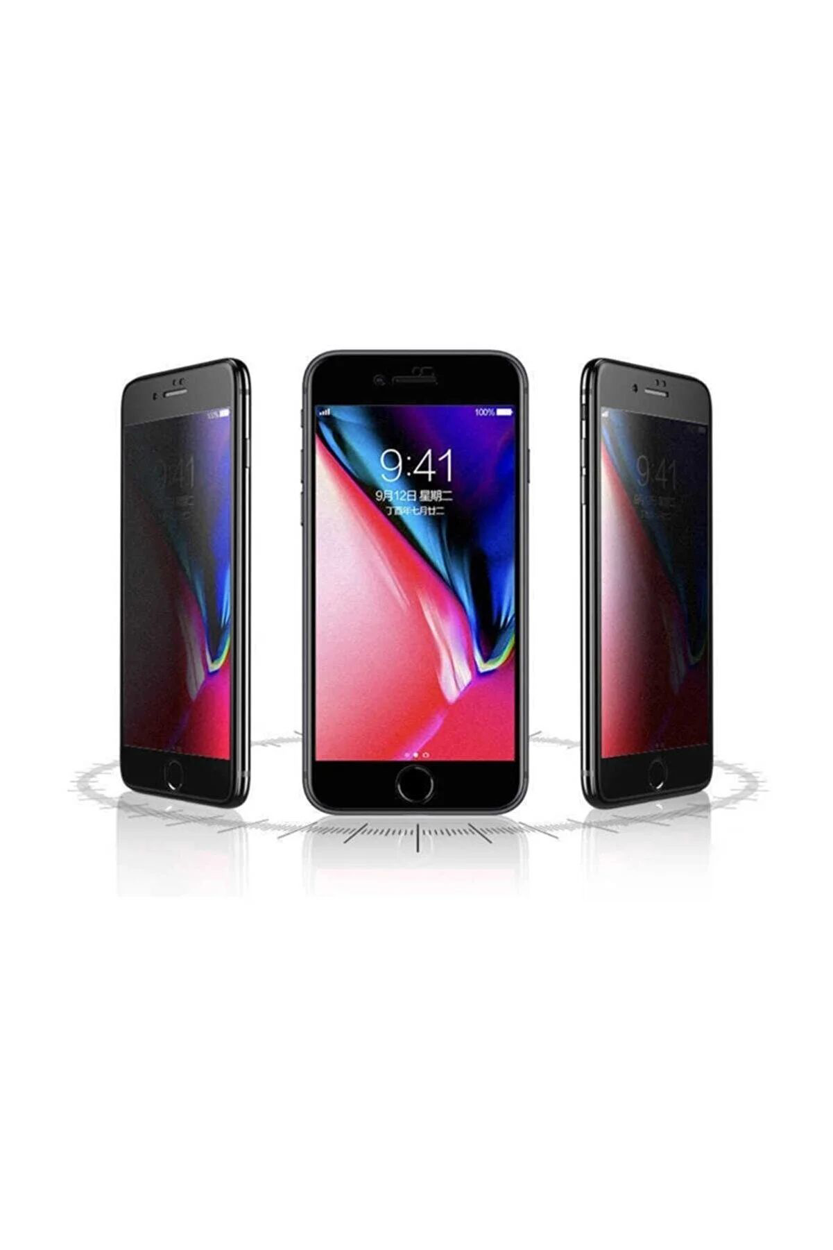 Just Cheap Store İphone 12 Pro Max Uyumlu Hayalet Ekran Gizli Tam Kaplayan Kirilma