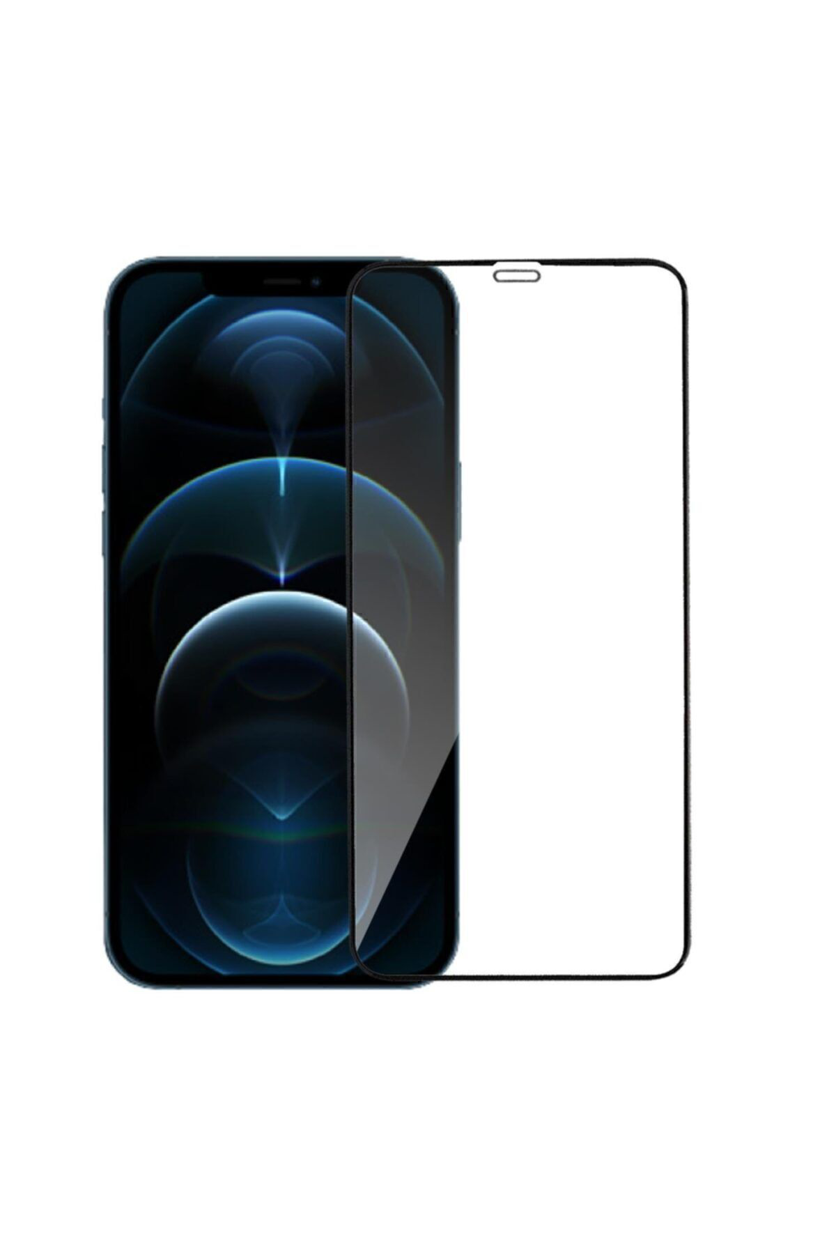 Iphone 12 Pro Max Siyah Mat Seramik Ekran Koruyucu ''parmak Izi V