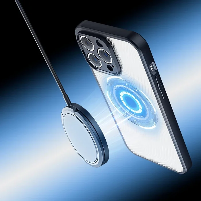 iPhone 12 Pro MagSafe Kılıf, Sert PC-TPU Buzlu Sarılmaz