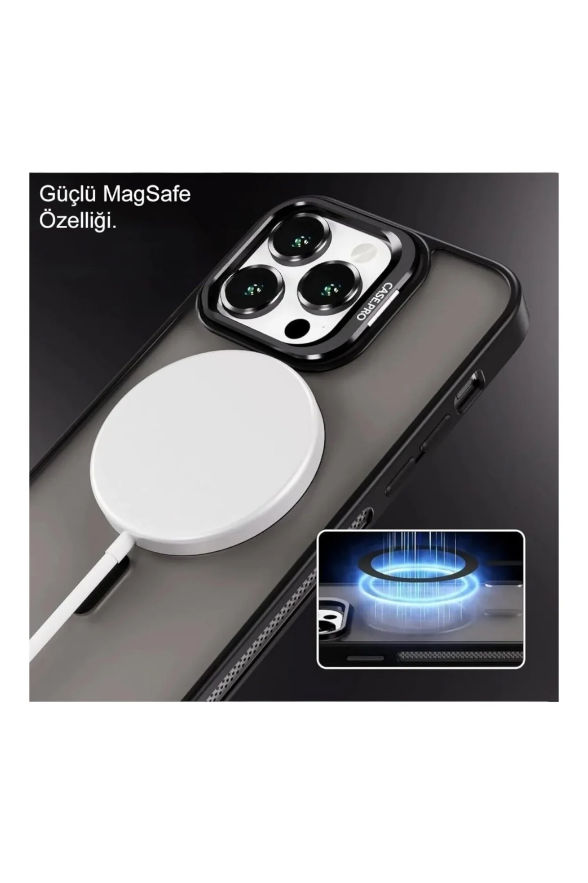 iPhone 12 Pro Max 6.7" StandGuard MagSafe Kılıf + Lens Koruma Gece Mavisi Fiyatı, Yorumları ve Özellikleri