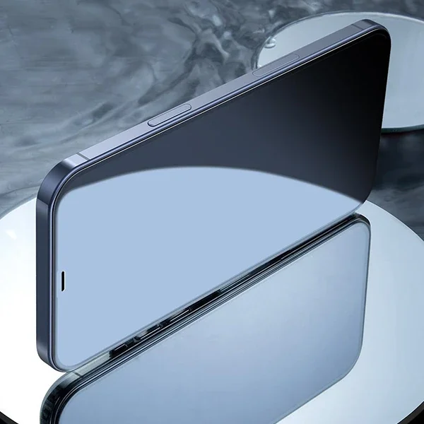 iPhone 12 Pro Max 6.7" 0.3 mm 3D Tam Kaplayan Mavi Işık Önleyici Kırılmaz Cam Ekran Koruyucu 2’li Set