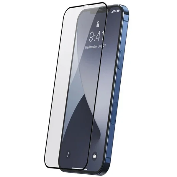 iPhone 12 Pro Max 6.7 inç 0.3mm Full Anti Blue Light Temperli Cam Ekran Koruyucu 2'li Set - Mavi Işık Filtreli ve Çizilmeye Karşı Koruma