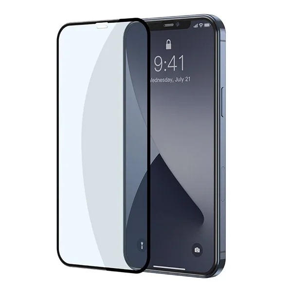 iPhone 12 Pro Max 6.7” Anti Blue Light Cam Ekran Koruyucu 2’li Set - Mavi Işık Filtreli