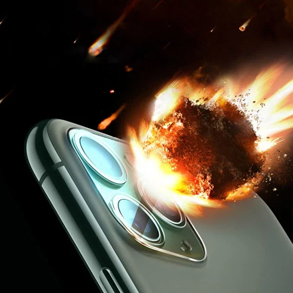 iPhone 12 Pro Max 6.7 Kamera Lens Koruyucu Cam – Kırılmaz, Full Tempered