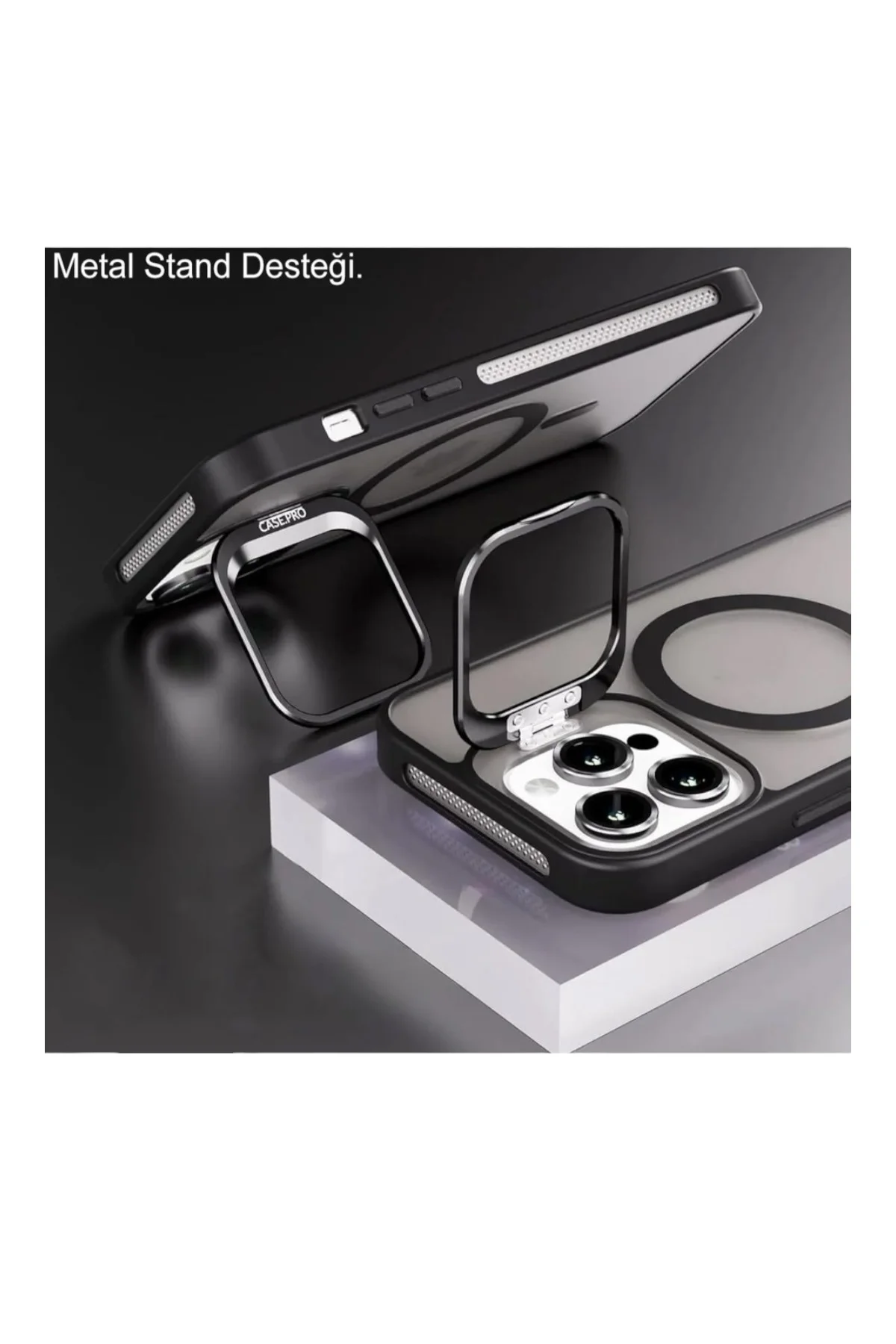 iPhone 12 Pro Max 6.7" StandGuard MagSafe Kılıf + Lens Koruma Gece Mavisi Fiyatı, Yorumları ve Özellikleri