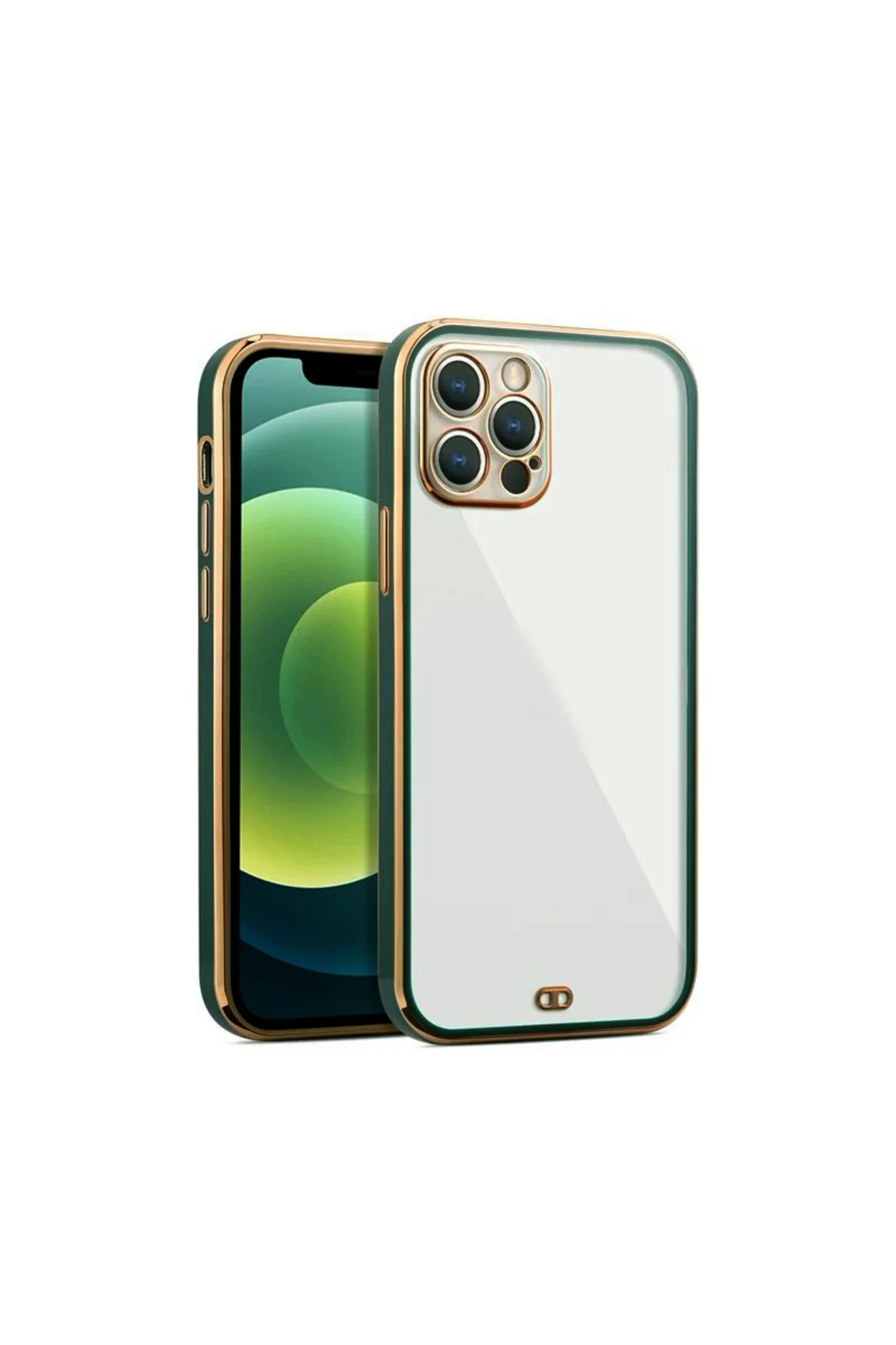 iPhone 12 Pro Max Arka kapak Kılıf Yeşil kenarlı rose iPhone 12 Pro Max Arka kapak Kılıf Yeşil kenarlı rose
