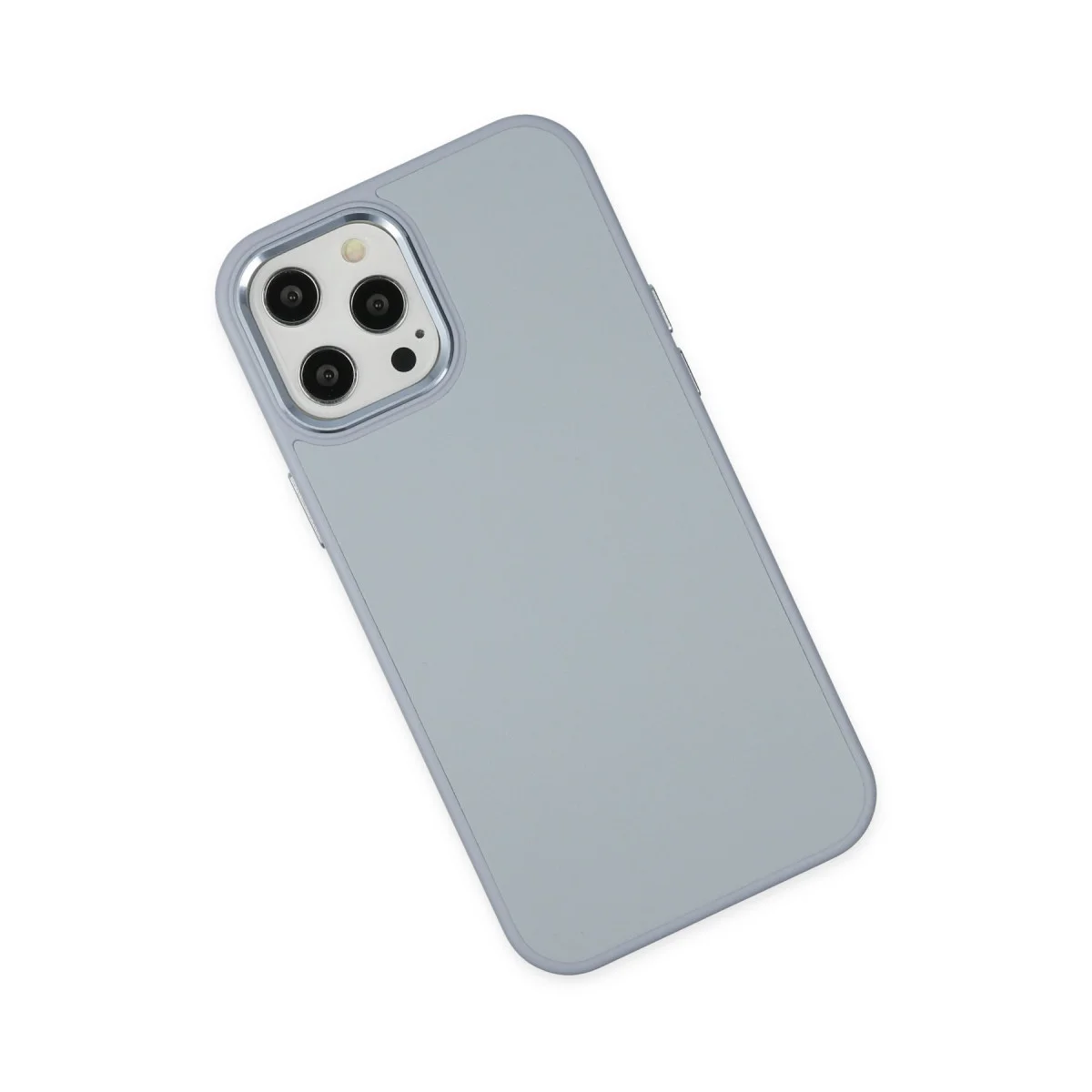 iPhone 12 Pro Max Asya Deri Silikon Kılıf - Sierra Blue (Premium Koruma ve Şıklık)