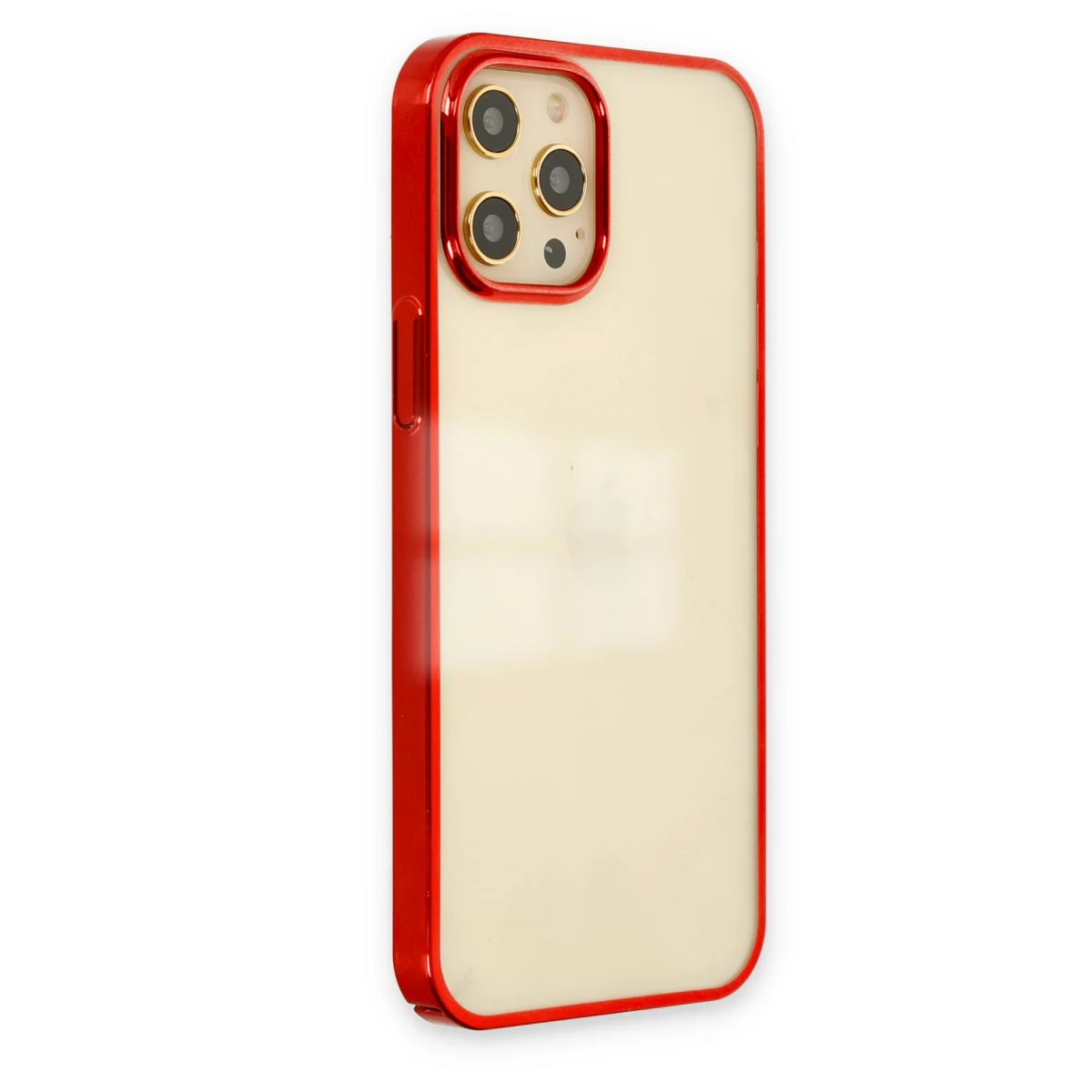iPhone 12 Pro Max Element Silikon Kılıf - Kırmızı ve Dayanıklı Koruma
