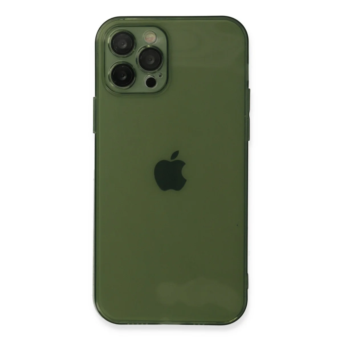iPhone 12 Pro Max Fly Lens Silikon Kılıf - Yeşil, Ultra ince ve Premium Koruması