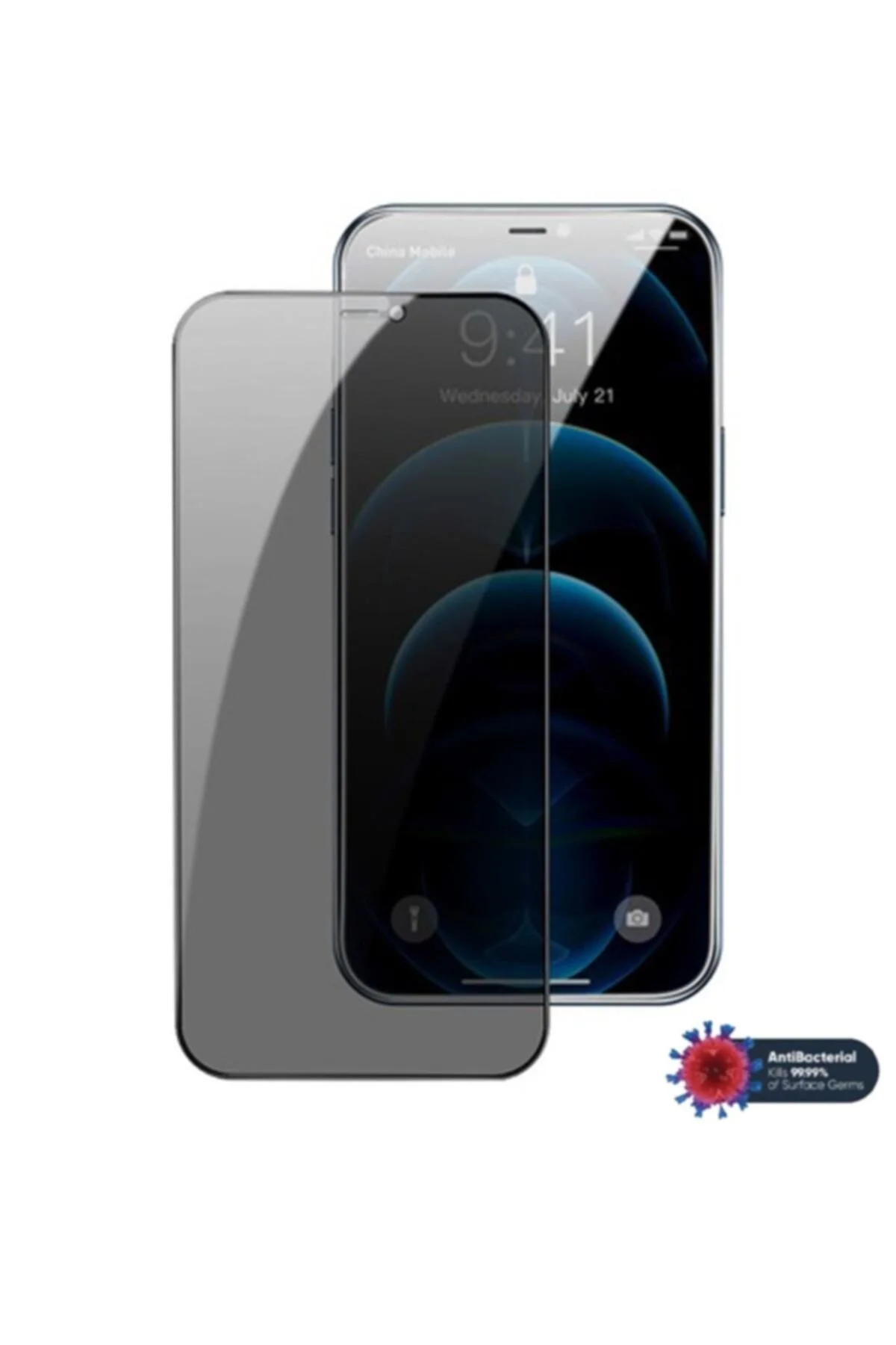 Iphone 12 Pro Max Gizli Hayalet Ekran Koruyucu 2.5D Kavisli