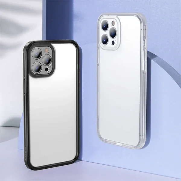 iPhone 12 Pro Max Kamera Lens Koruyuculu Frame Kılıf - Şarjı Engellemeyen Darbeye Dayanıklı Şeffaf Kılıf