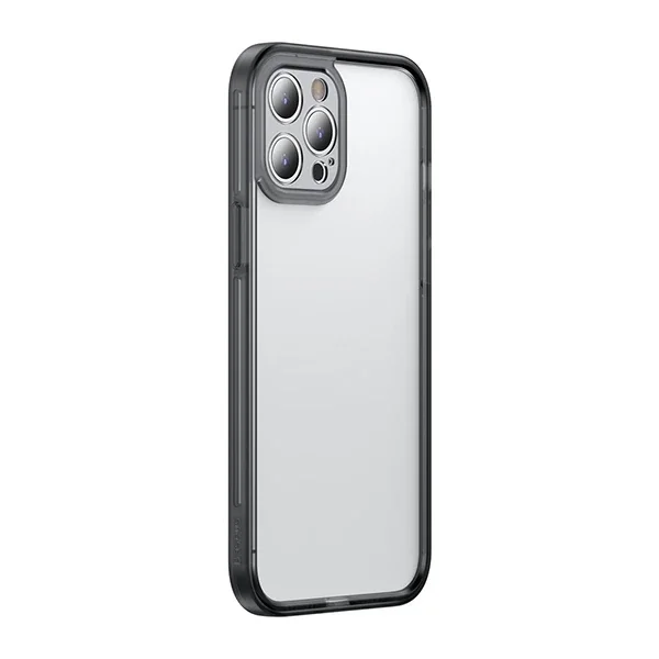 iPhone 12 Pro Max Kamera Lens Koruyuculu Frame Kılıf - Şarjı Engellemeyen Darbeye Dayanıklı Şeffaf Kılıf