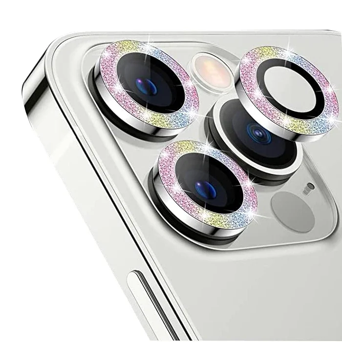 iPhone 12 Pro Max Kamera Lens Koruyucu 3D Metal Çerçeve – Çizilmez Temperli Cam
