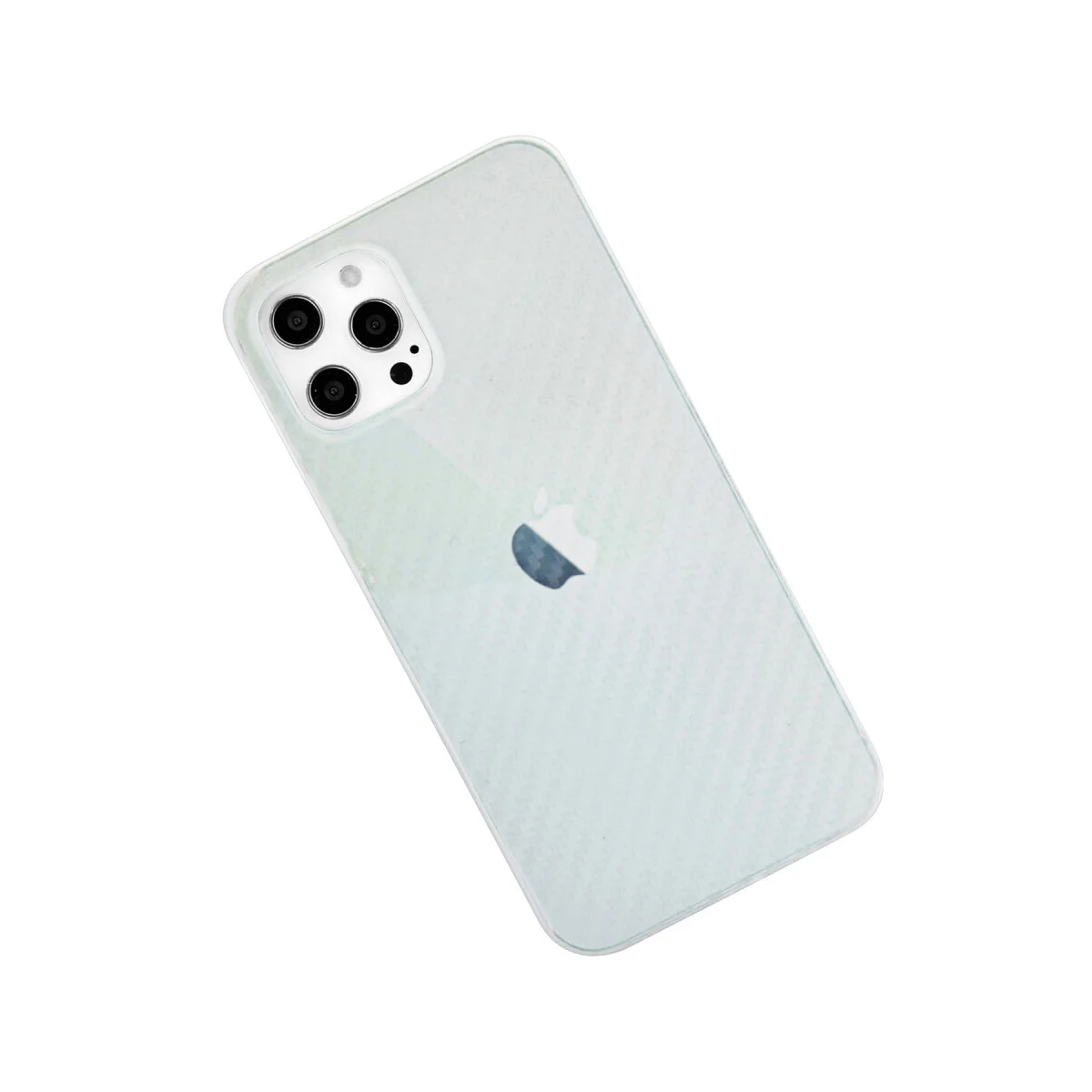 iPhone 12 Pro Max Karbon PP Silikon Şeffaf Kılıf - Ultra İnce ve Sağlam Koruma