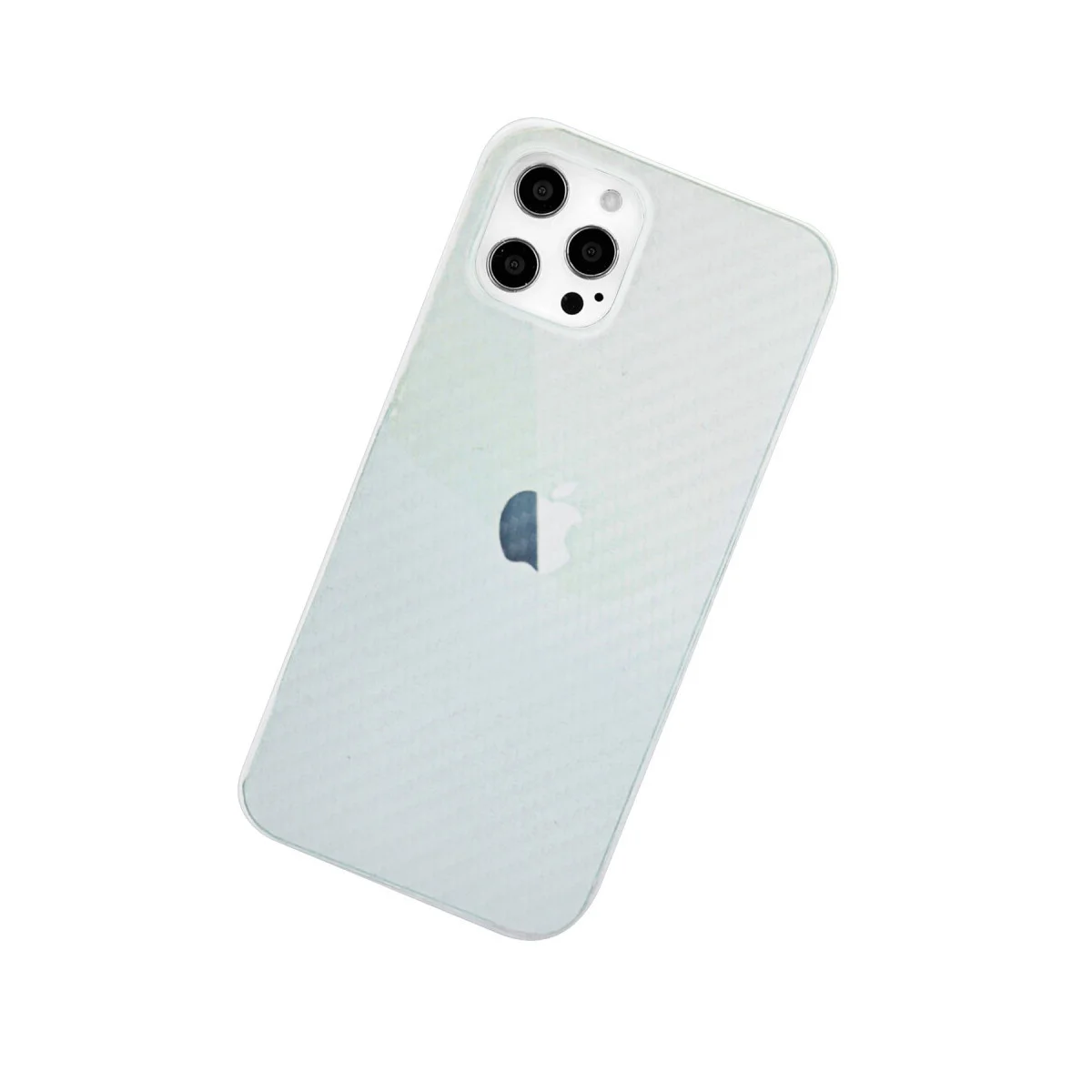 iPhone 12 Pro Max Karbon PP Silikon Şeffaf Kılıf - Ultra İnce ve Sağlam Koruma