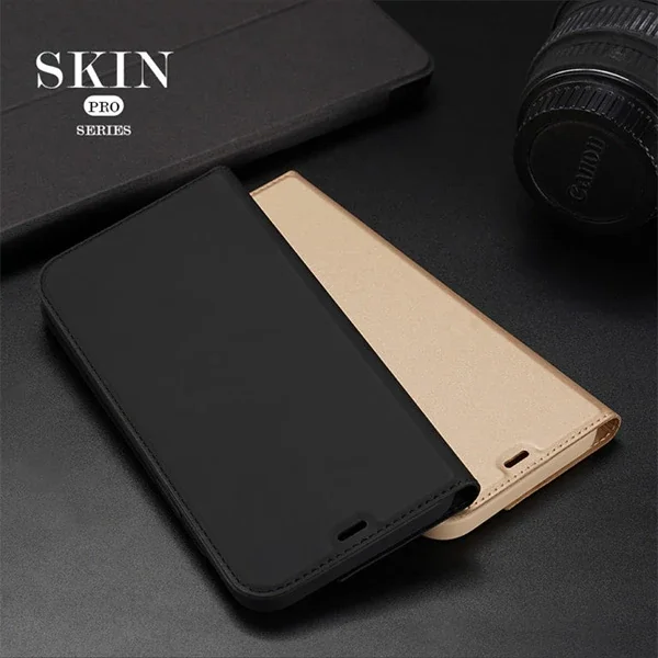 iPhone 12 Pro Max Kapaklı Deri Flip Kılıf - Manyetik Standlı Koruyucu