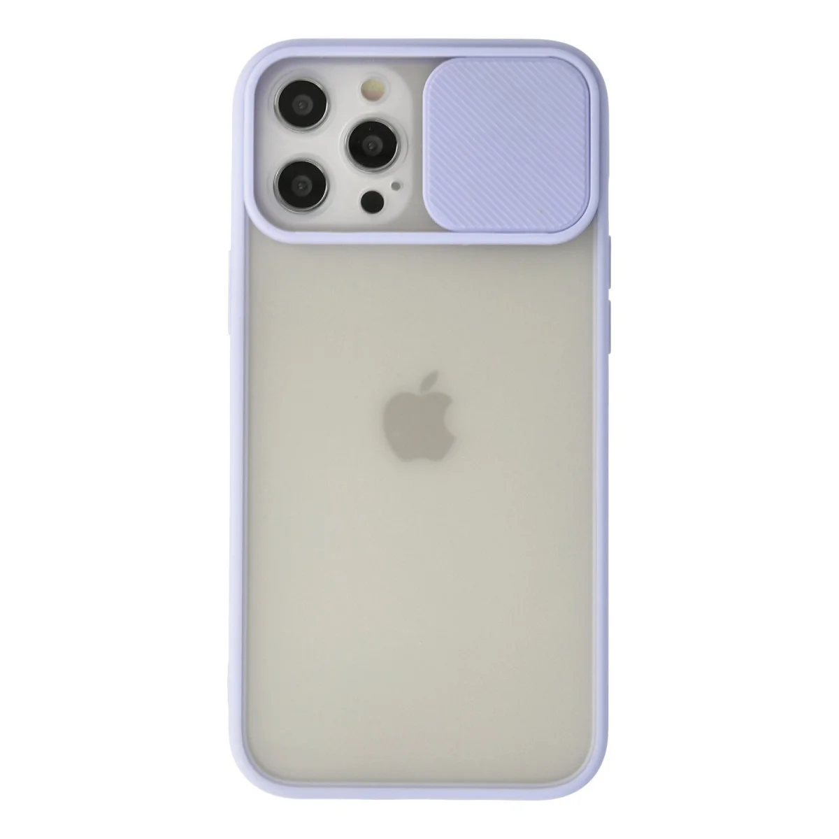 iPhone 12 Pro Max Kılıf: Palm Buzlu Kamera Sürgülü Silikon - Lila