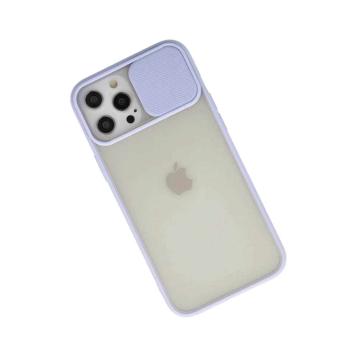 iPhone 12 Pro Max Kılıf: Palm Buzlu Kamera Sürgülü Silikon - Lila