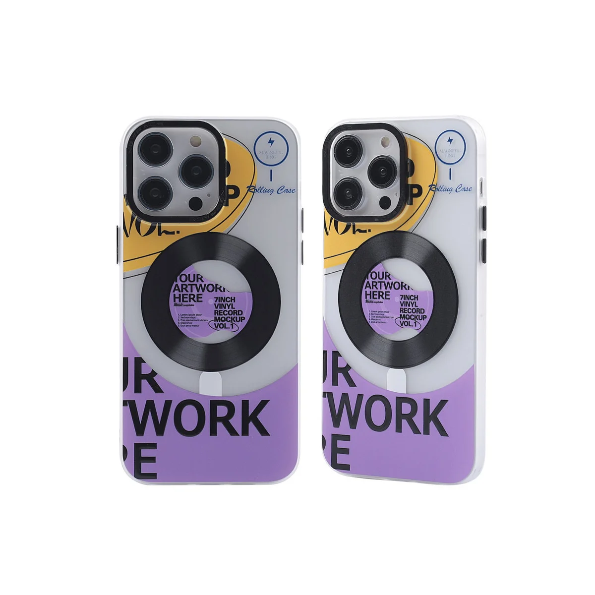 iPhone 12 Pro Max Kılıf Apollo Magneticsafe Desenli Kapak Şeffaf