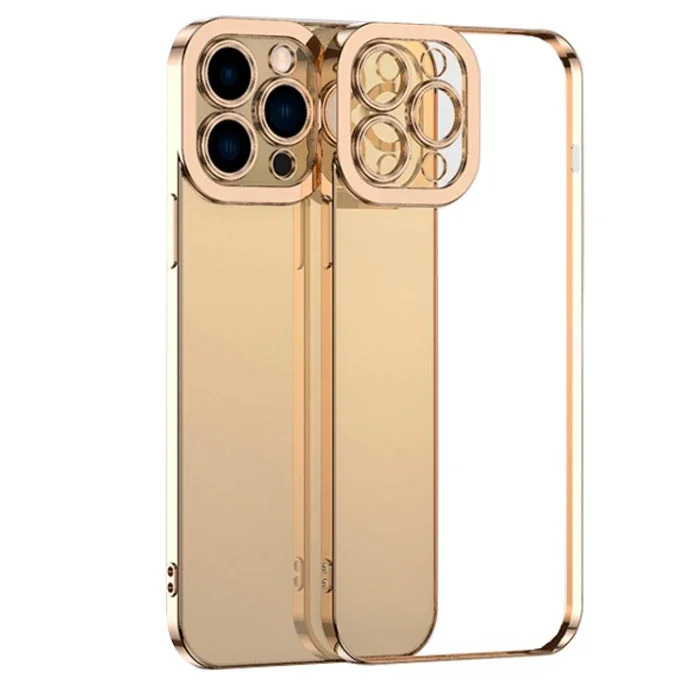 iPhone 12 Pro Max Kılıf Renkli Kenar Lazer Çerçeveli Silikon – Sararma Yapmaz Kablosuz Şarj Uyumlu